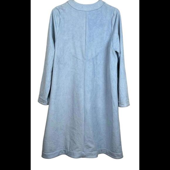 NWT "GRETCHEN SCOTT" Women's Blue Faux Suede Bonnie Jacket/ Coat Size Small - Picture 2 of 4